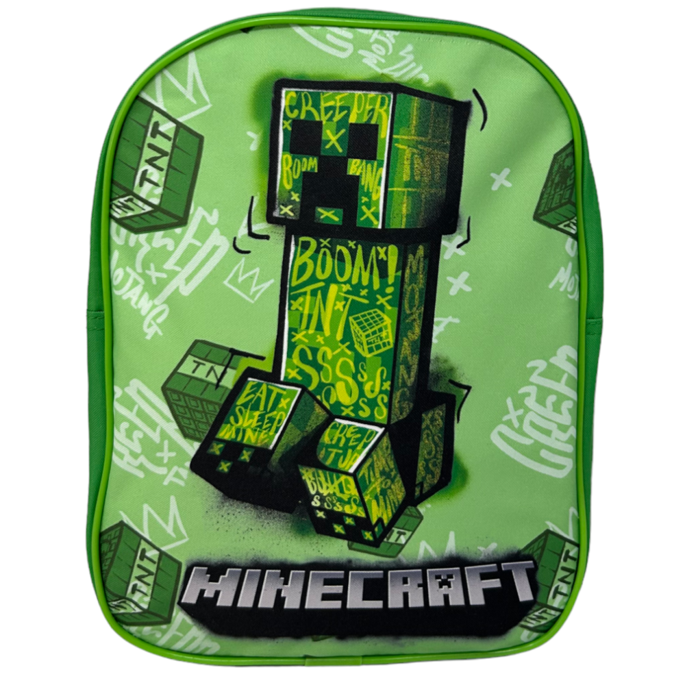 ZAINO ASILO MINECRAFT VIDEOGIOCO BORSA SCUOLA INFANZIA O PER TEMPO LIBERO PASSEGGIO- 1000E282392