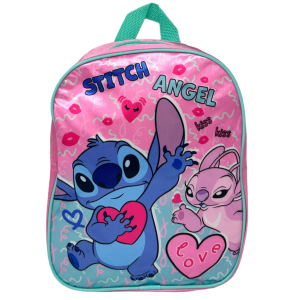 ZAINO ASILO STITCH E ANGEL DISNEY BORSA SCUOLA INFANZIA O PER TEMPO LIBERO PASSEGGIO- 1000E283250