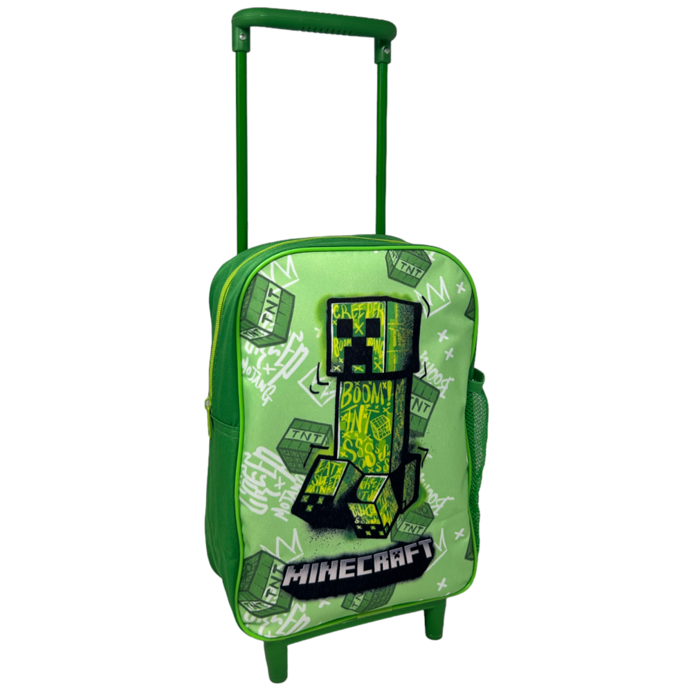 ZAINO ASILO TROLLEY MINECRAFT VIDEOGIOCO BORSA PER SCUOLA MATERNA TEMPO LIBERO - 1000ET282392