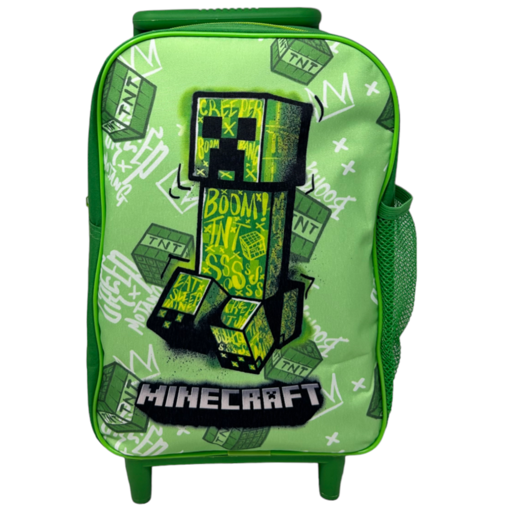 ZAINO ASILO TROLLEY MINECRAFT VIDEOGIOCO BORSA PER SCUOLA MATERNA TEMPO LIBERO - 1000ET282392