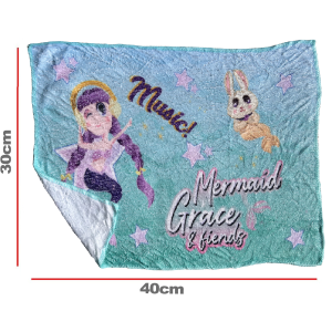 TOVAGLIETTA MAGICA SIRENE IN TESSUTO DA COLAZIONE PRANZO CM.40X30 - CON0864-B