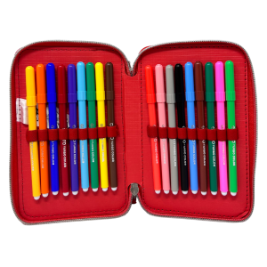 ASTUCCIO SCUOLA 3D DINOSAURI COOL MONSTER MULTISCOMPARTO 3 ZIP PORTACOLORI PENNARELLI GIOTTO - DIN0972