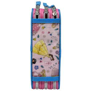 ASTUCCIO SCUOLA 3D PRINCIPESSE DISNEY MULTISCOMPARTO 3 ZIP PORTACOLORI PENNARELLI GIOTTO - PR0972
