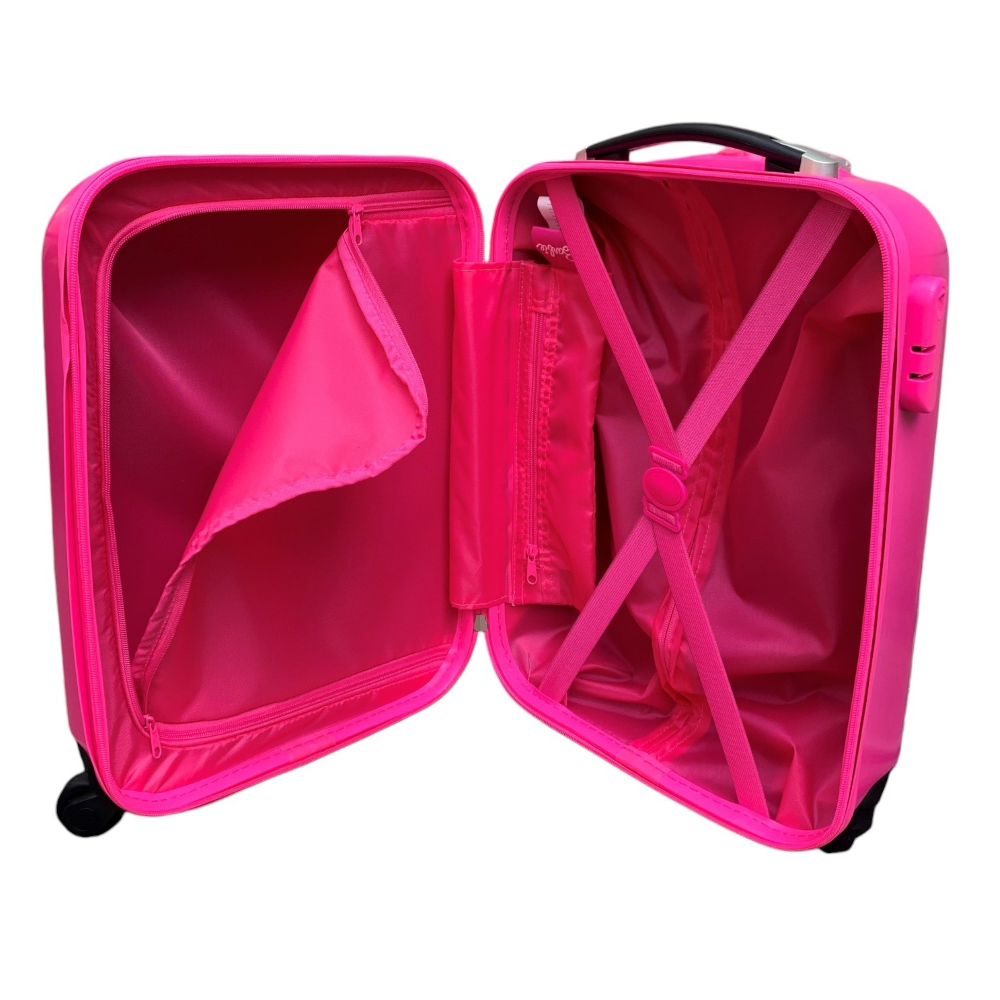 TROLLEY DA VIAGGIO BARBIE VALIGIA IN ABS MANICO ALLUNGABILE - B08931MC
