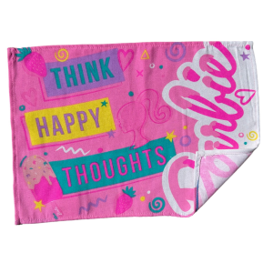 TOVAGLIETTA BARBIE MISTO COTONE LAVABILE RIPIEGABILE DA COLAZIONE PRANZO CM 45 X 32 - B09111MC