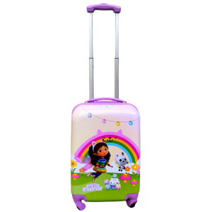 TROLLEY DA VIAGGIO GABBY'S DOLLHOUSE VALIGIA IN ABS MANICO ALLUNGABILE - O06032MC