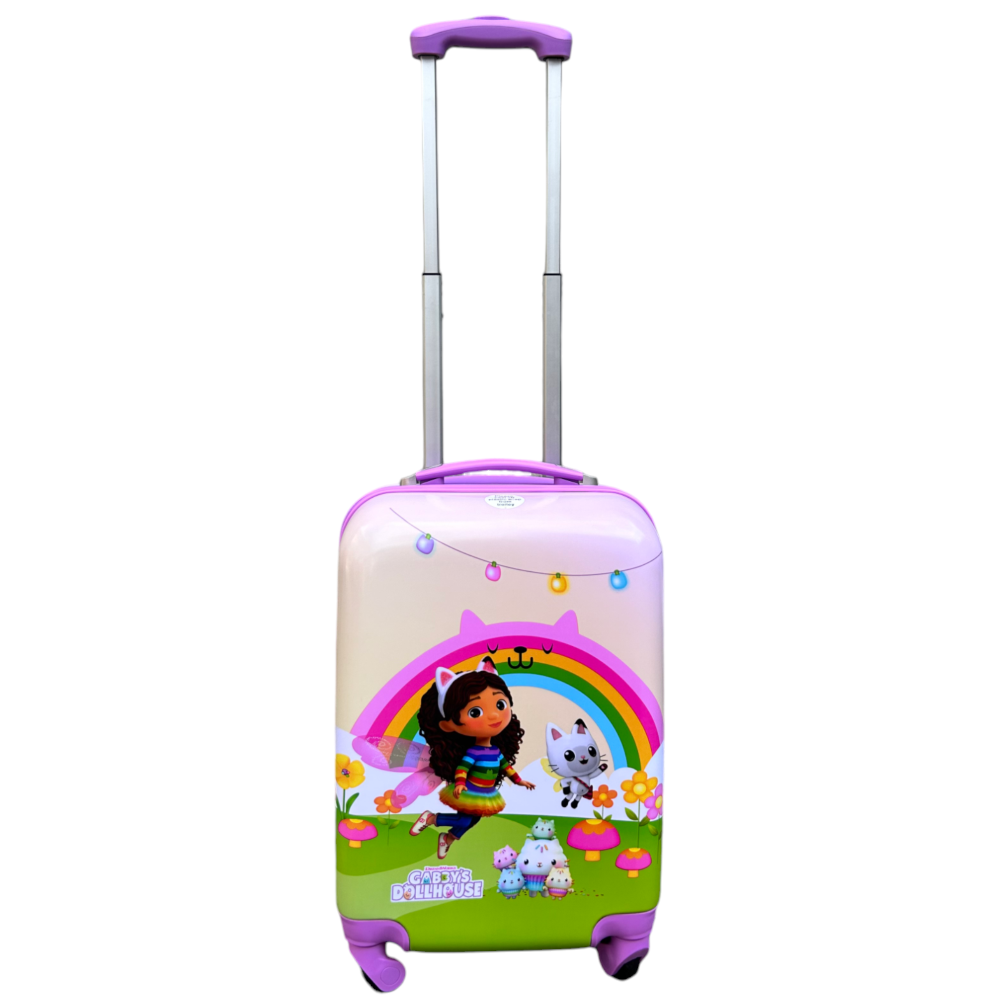 TROLLEY DA VIAGGIO GABBY'S DOLLHOUSE VALIGIA IN ABS MANICO ALLUNGABILE - O06032MC