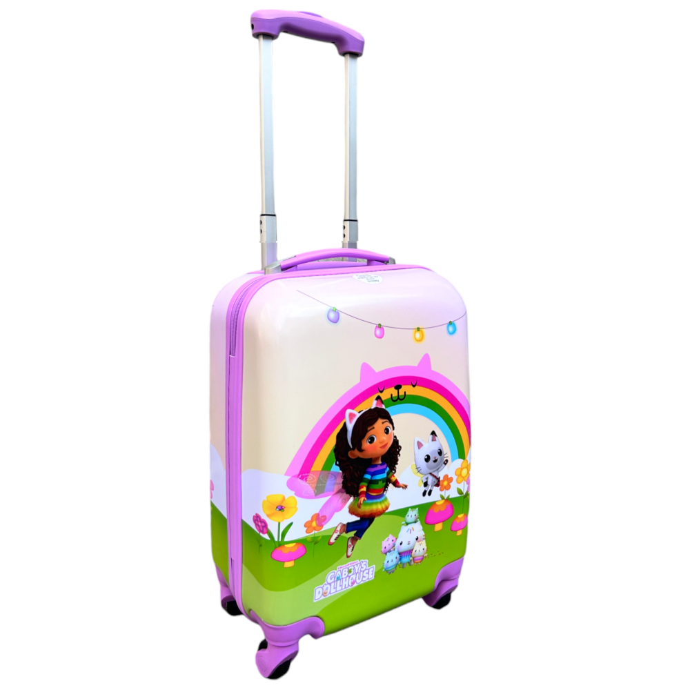 TROLLEY DA VIAGGIO GABBY'S DOLLHOUSE VALIGIA IN ABS MANICO ALLUNGABILE - O06032MC