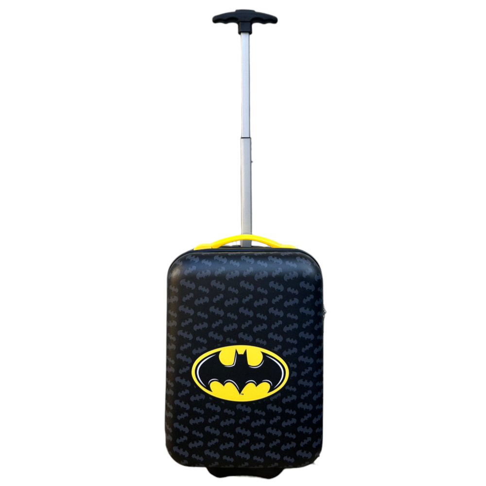 TROLLEY DA VIAGGIO BATMAN MINI VALIGIA 2 RUOTE IN ABS MANICO ALLUNGABILE - L09298MC