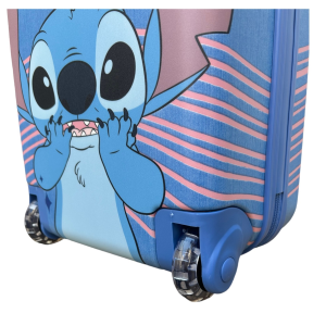 TROLLEY DA VIAGGIO STITCH DISNEY MINI VALIGIA 2 RUOTE IN ABS MANICO ALLUNGABILE - D09294MC