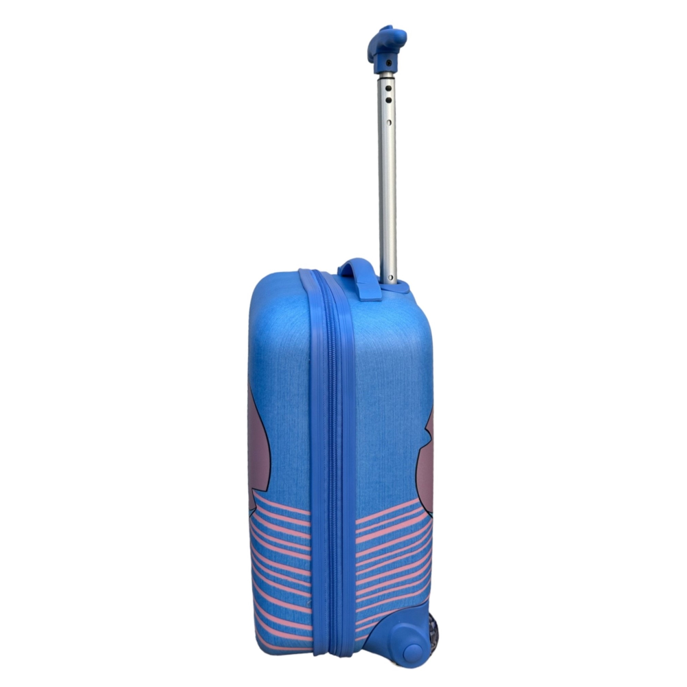TROLLEY DA VIAGGIO STITCH DISNEY MINI VALIGIA 2 RUOTE IN ABS MANICO ALLUNGABILE - D09294MC
