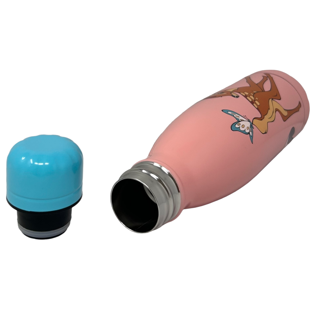BOTTIGLIA TERMICA IN ACCIAIO INOSSIDABILE BAMBI DISNEY CON TAPPO SVITABILE 500 ML - D08997TE/T
