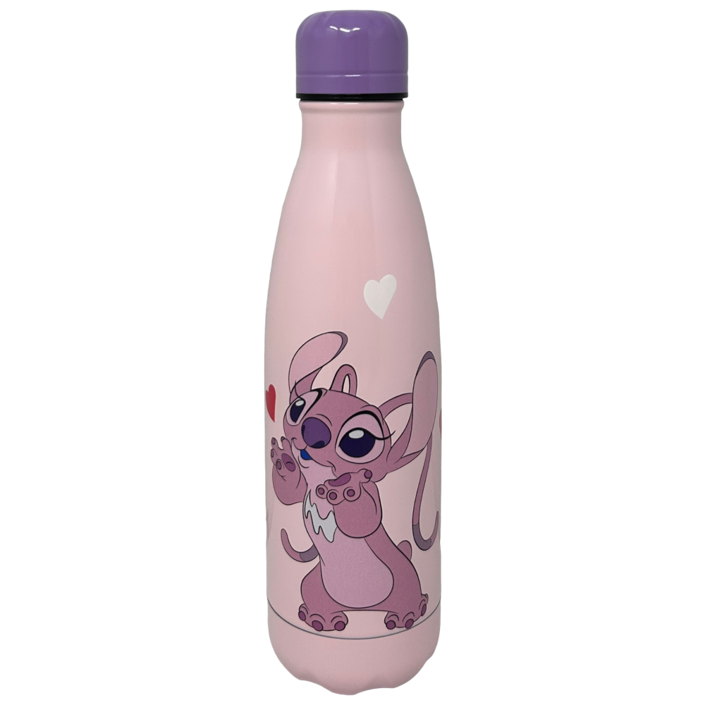 BOTTIGLIA TERMICA IN ACCIAIO INOSSIDABILE STITCH E ANGEL DISNEY CON TAPPO SVITABILE 500 ML -D08996TE/R