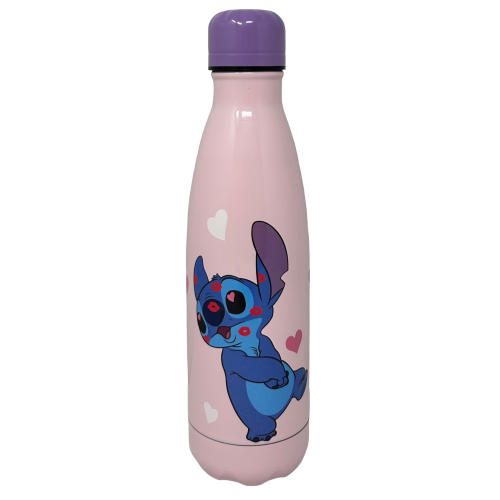 BOTTIGLIA TERMICA IN ACCIAIO INOSSIDABILE STITCH E ANGEL DISNEY CON TAPPO SVITABILE 500 ML -D08996TE/R
