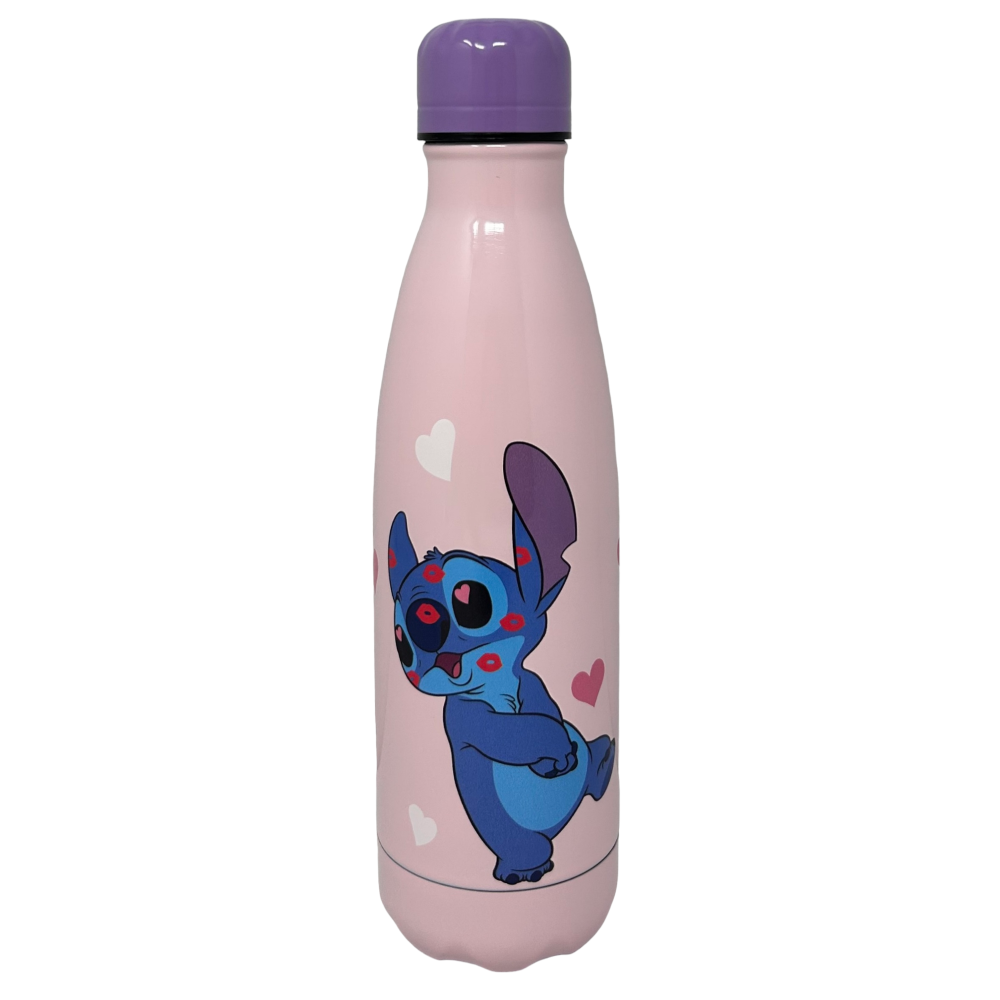 BOTTIGLIA TERMICA IN ACCIAIO INOSSIDABILE STITCH E ANGEL DISNEY CON TAPPO SVITABILE 500 ML -D08996TE/R