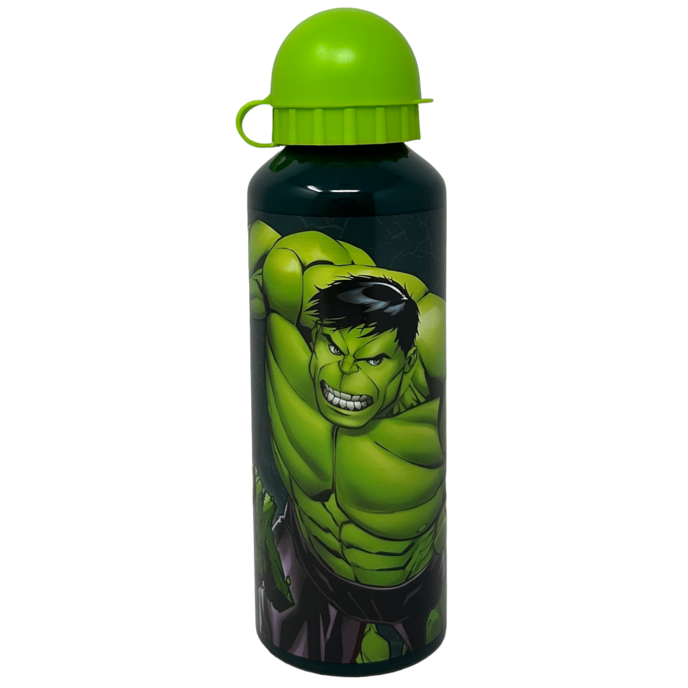 BORRACCIA IN ALLUMINIO HULK AVENGERS MARVEL CON BECCUCCIO E COPERCHIO 500 ML - M09092MC/VS
