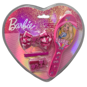 SET ACCESSORI PER CAPELLI BARBIE 7 PEZZI MINI SPAZZOLA FORCINE ELASTICI FERMAGLIO - B09131MC