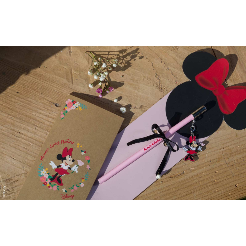 MATITA MINNIE MOUSE DISNEY FLOWERS METALLO SMALTATO CON BUSTA - 69596M