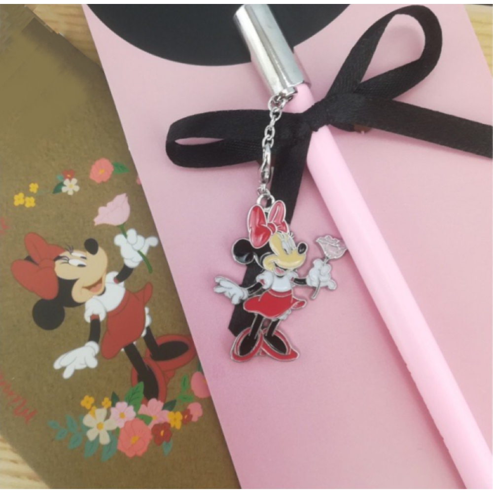 MATITA MINNIE MOUSE DISNEY FLOWERS METALLO SMALTATO CON BUSTA - 69596M