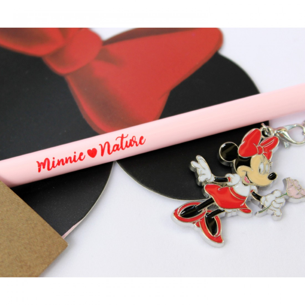 MATITA MINNIE MOUSE DISNEY FLOWERS METALLO SMALTATO CON BUSTA - 69596M