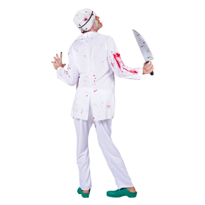 VESTITO CARNEVALE DOTTORE ZOMBIE TRAVESTIMENTO COSTUME HALLOWEEN ADULTO - 9485