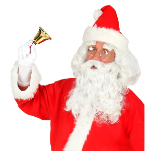 CAMPANA DI BABBO NATALE 20 CM ACCESSORIO TRAVESTIMENTO COSTUMI NATALE CARNEVALE - 1509X