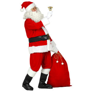 VESTITO CARNEVALE BABBO NATALE PROFESSIONALE TRAVESTIMENTO COSTUME ADULTO - 1066