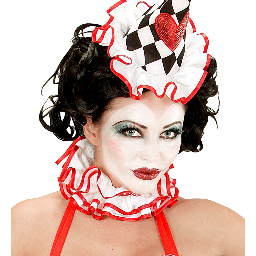 SET TRUCCO BIANCO E NERO ACCESSORI ABITO VESTITO CARNEVALE COSPLAY - 02409