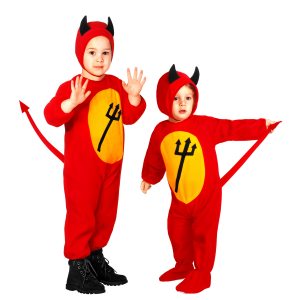 COSTUME VESTITO ABITO TRAVESTIMENTO CARNEVALE BAMBINO - DIAVOLETTO - 3616