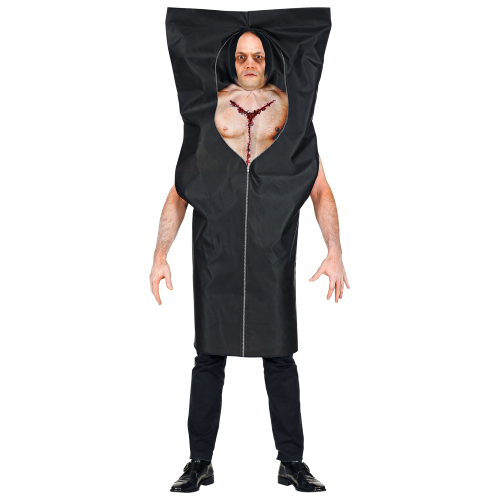 VESTITO CARNEVALE SACCO PER CADAVERE TRAVESTIMENTO COSTUME HALLOWEEN ADULTO - 0117
