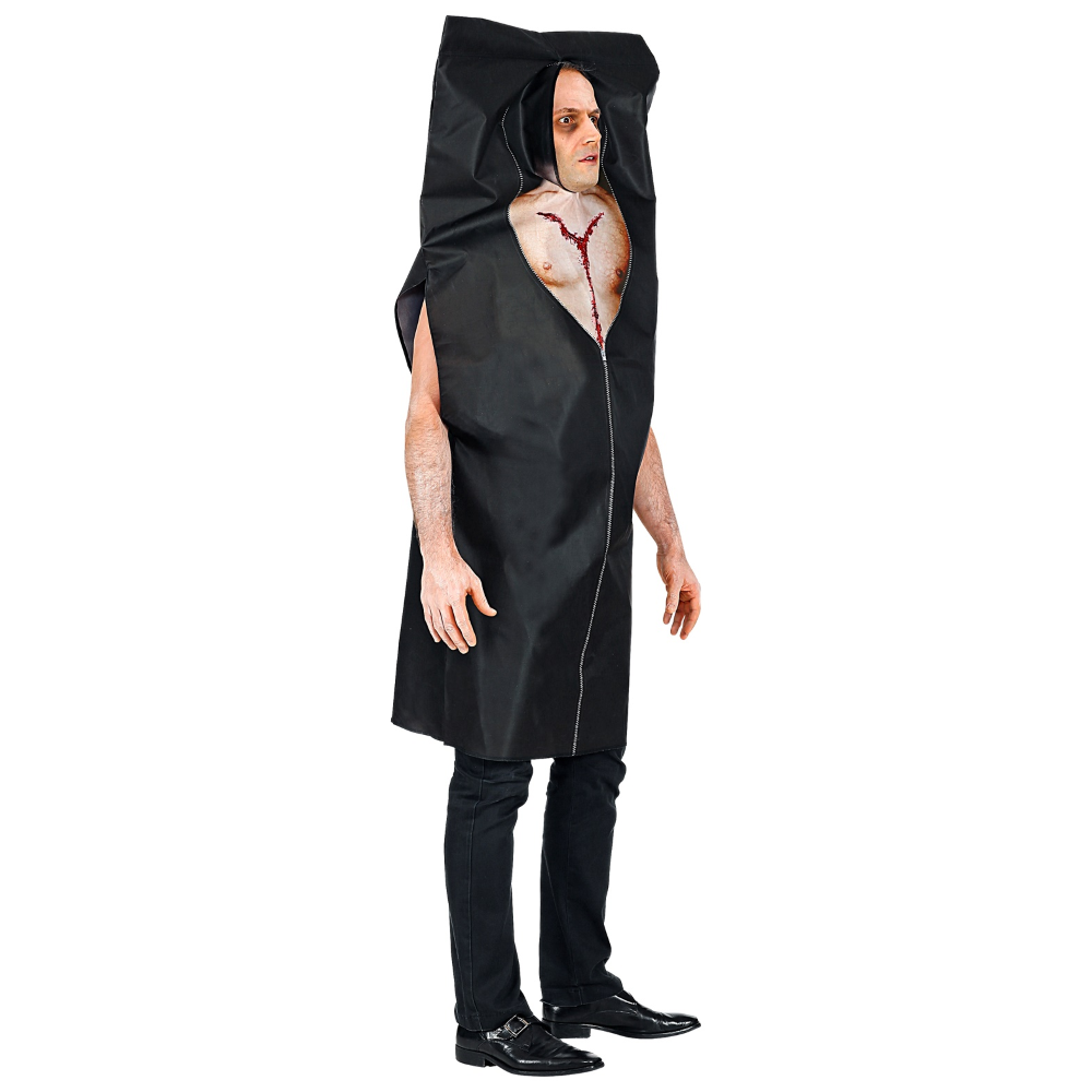 VESTITO CARNEVALE SACCO PER CADAVERE TRAVESTIMENTO COSTUME HALLOWEEN ADULTO - 0117