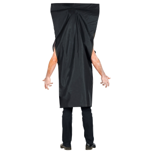 VESTITO CARNEVALE SACCO PER CADAVERE TRAVESTIMENTO COSTUME HALLOWEEN ADULTO - 0117