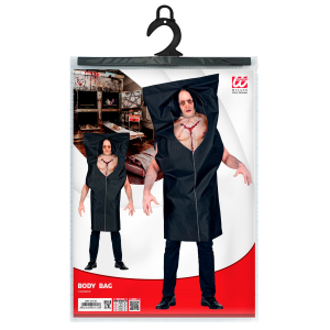 VESTITO CARNEVALE SACCO PER CADAVERE TRAVESTIMENTO COSTUME HALLOWEEN ADULTO - 0117