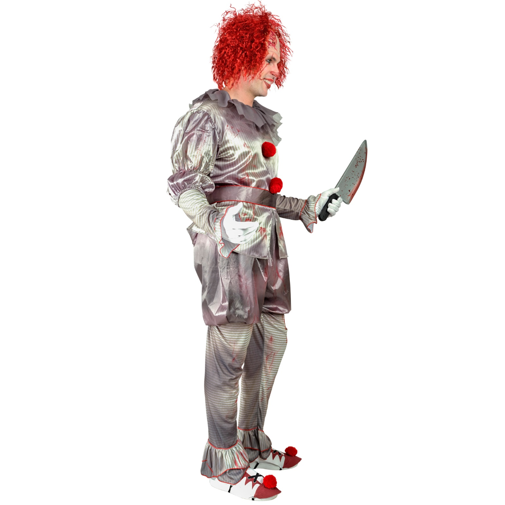 VESTITO CARNEVALE KILLER CLOWN TRAVESTIMENTO COSTUME HALLOWEEN ADULTO - 1647