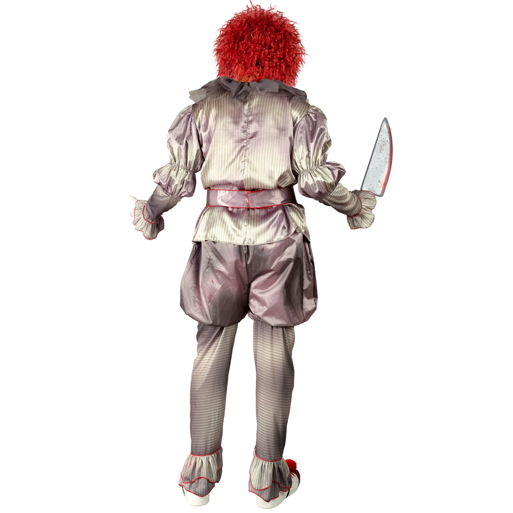 VESTITO CARNEVALE KILLER CLOWN TRAVESTIMENTO COSTUME HALLOWEEN ADULTO - 1647