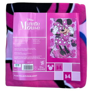 PLAID IN PILE MINNIE DISNEY COPERTA IN MORBIDO POLIESTERE 100 X 150 CM 210 GSM - MIN-1427