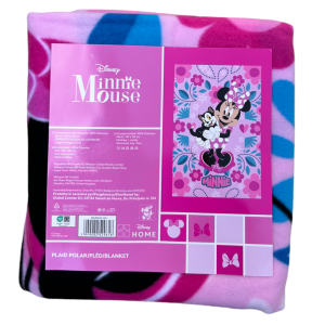 PLAID IN PILE MINNIE FIGARO DISNEY COPERTA IN MORBIDO POLIESTERE 100 X 150 CM 210 GSM - MIN-1430