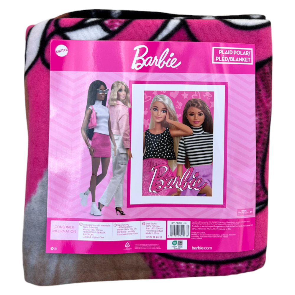 PLAID IN PILE BARBIE COPERTA IN MORBIDO POLIESTERE 100 X 150 CM 210 GSM - BAR-1435