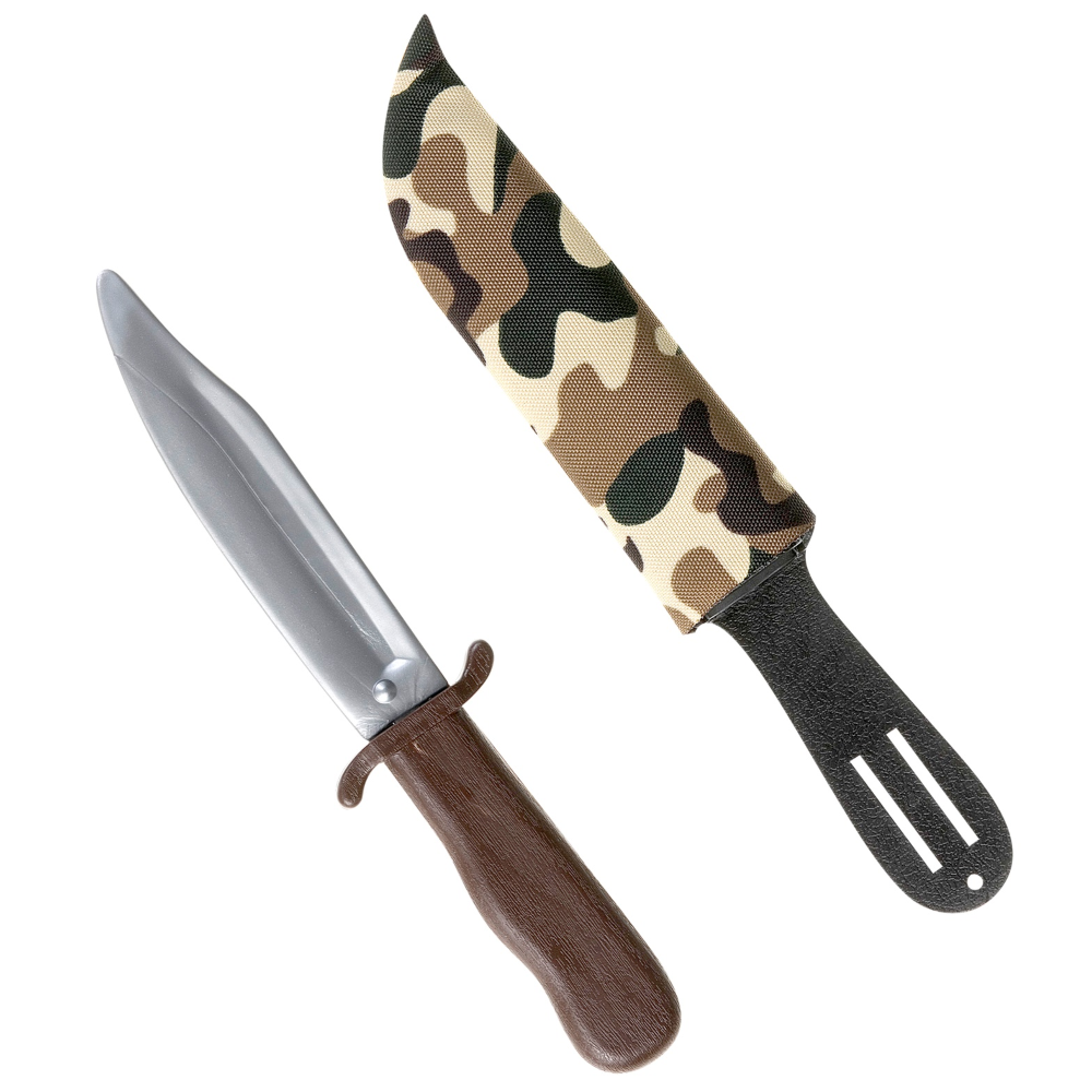 PUGNALE CON FODERO MIMETICO - ACCESSORI PER ABITO VESTITO TRAVESTIMENTO CARNEVALE COSPLAY - 6985D