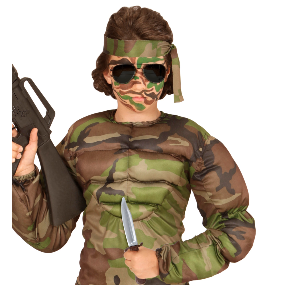 PUGNALE CON FODERO MIMETICO - ACCESSORI PER ABITO VESTITO TRAVESTIMENTO CARNEVALE COSPLAY - 6985D