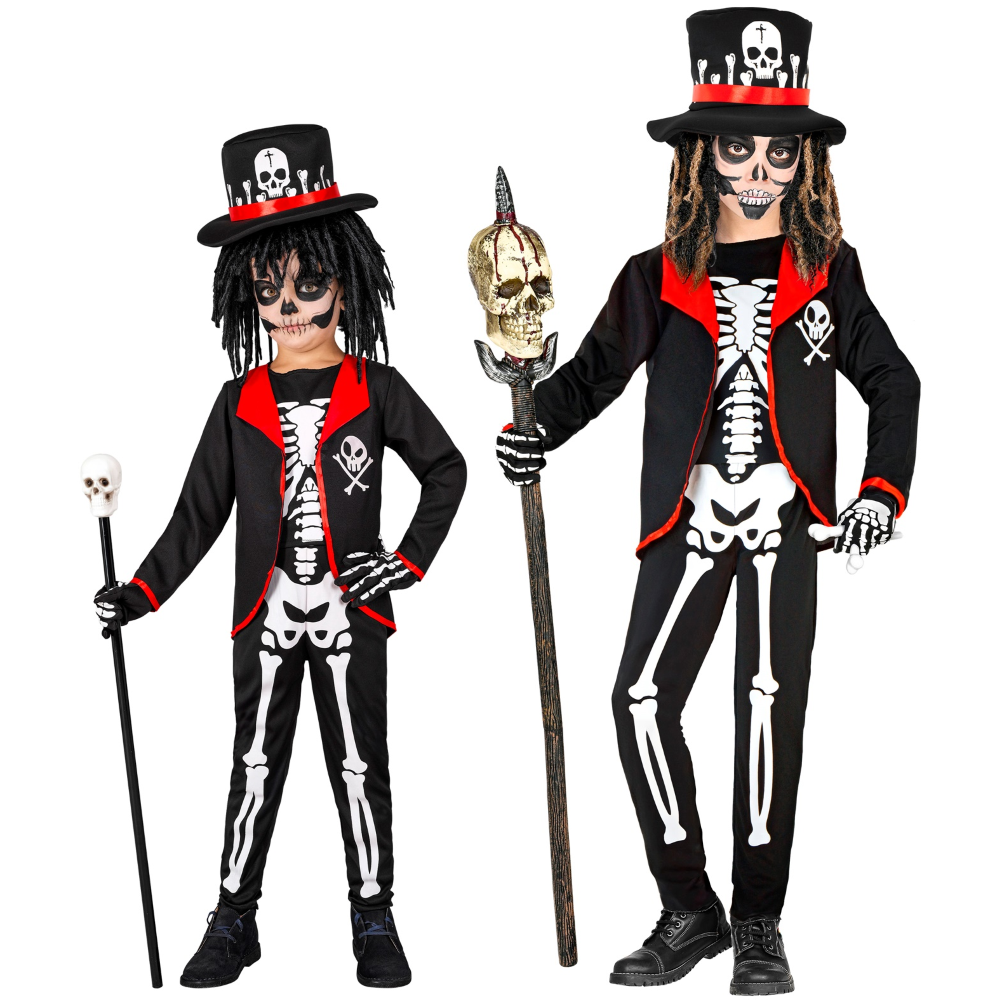 COSTUME VESTITO SACERDOTE VOODOO TRAVESTIMENTO PER BAMBINI HALLOWEEN CARNEVALE COSPLAY - 1884