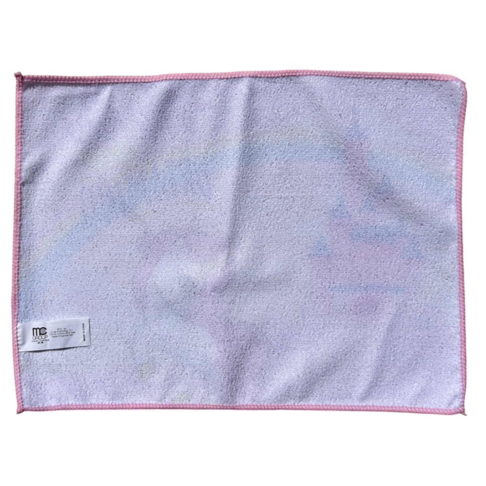 TOVAGLIETTA UNICORNO E ARCOBALENO IN TESSUTO DA COLAZIONE PRANZO CM.40X30 - UNI1000