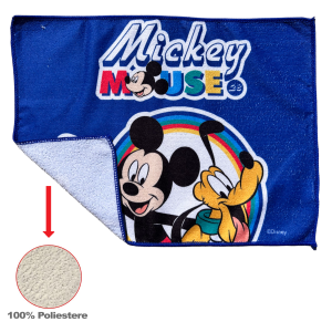 TOVAGLIETTA TOPOLINO E PLUTO DISNEY IN TESSUTO DA COLAZIONE PRANZO CM.40X30 - MIC1000