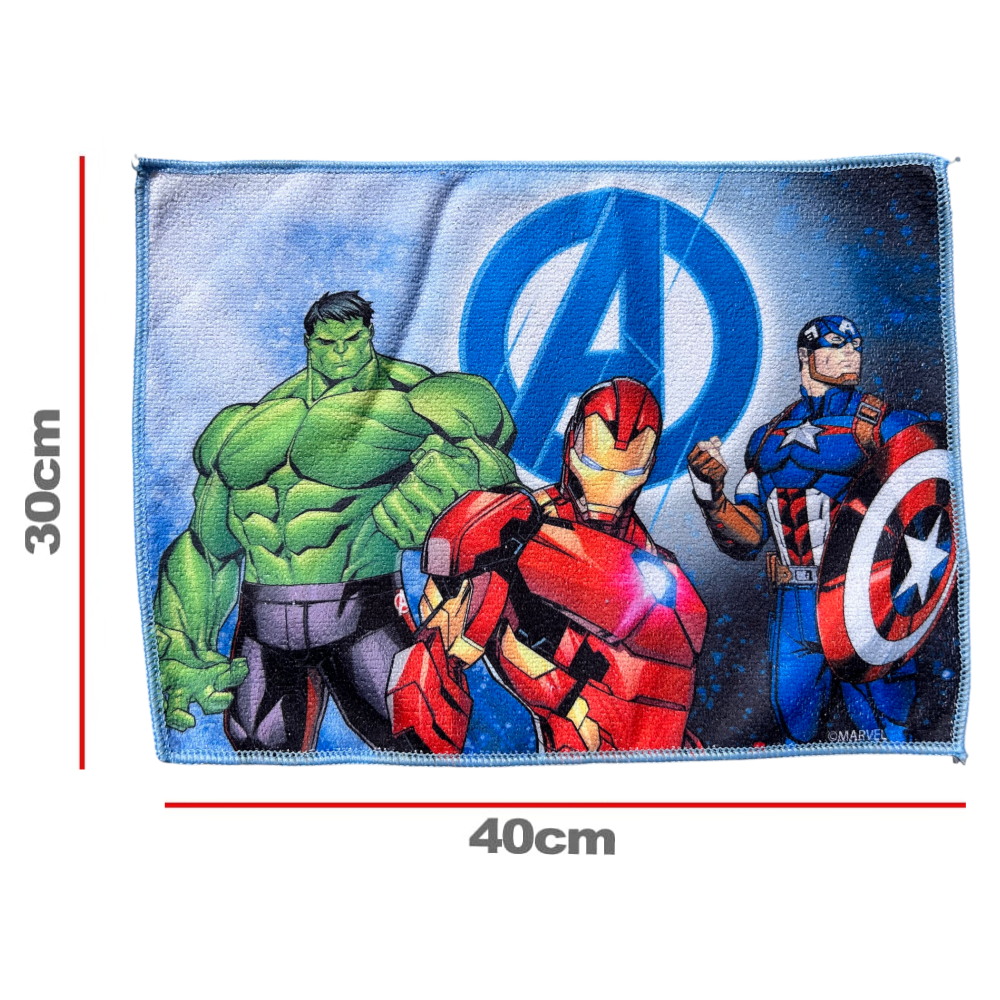 TOVAGLIETTA AVENGERS MARVEL IN TESSUTO DA COLAZIONE PRANZO CM.40X30 - AV1000