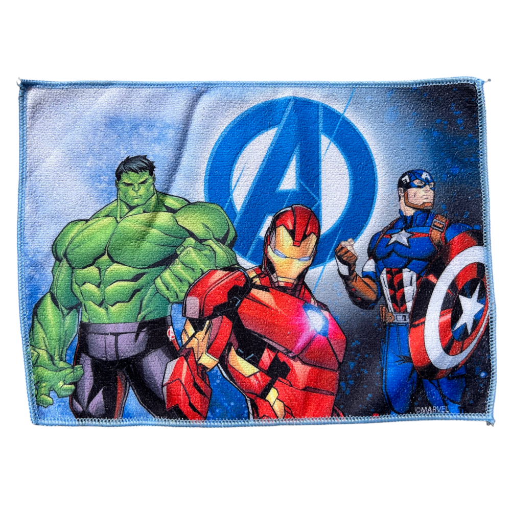 TOVAGLIETTA AVENGERS MARVEL IN TESSUTO DA COLAZIONE PRANZO CM.40X30 - AV1000