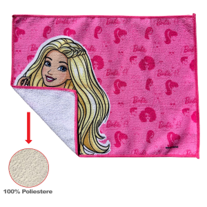 TOVAGLIETTA BARBIE IN TESSUTO DA COLAZIONE PRANZO CM.40X30 - BR1000