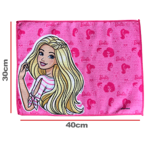 TOVAGLIETTA BARBIE IN TESSUTO DA COLAZIONE PRANZO CM.40X30 - BR1000