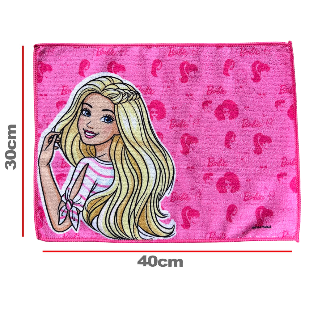 TOVAGLIETTA BARBIE IN TESSUTO DA COLAZIONE PRANZO CM.40X30 - BR1000