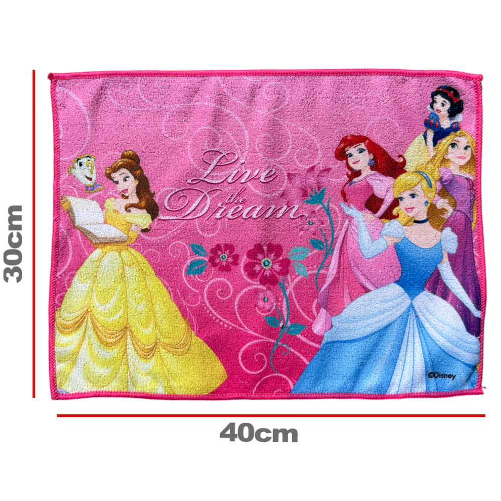 TOVAGLIETTA PRINCIPESSE DISNEY IN TESSUTO DA COLAZIONE PRANZO CM.40X30 - PR1000