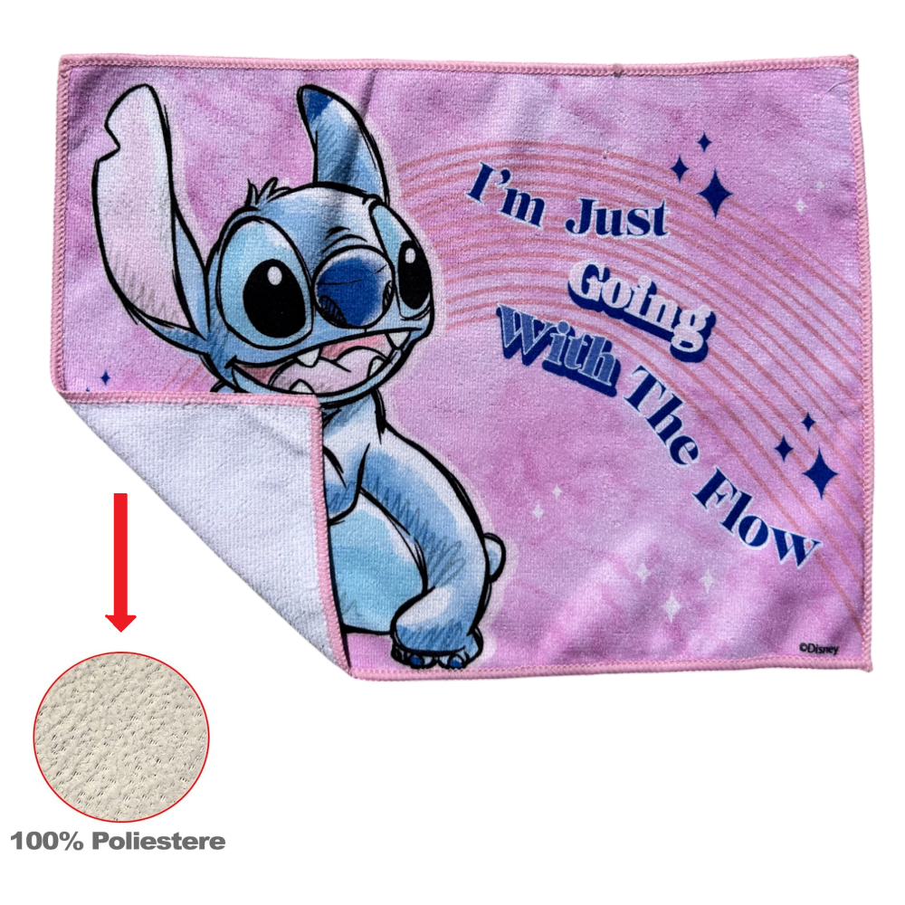 TOVAGLIETTA STITCH DISNEY IN TESSUTO DA COLAZIONE PRANZO CM.40X30 - LST0834-G